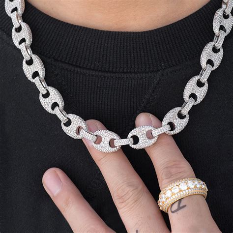 gucci chain 18k|white gold gucci link chain.